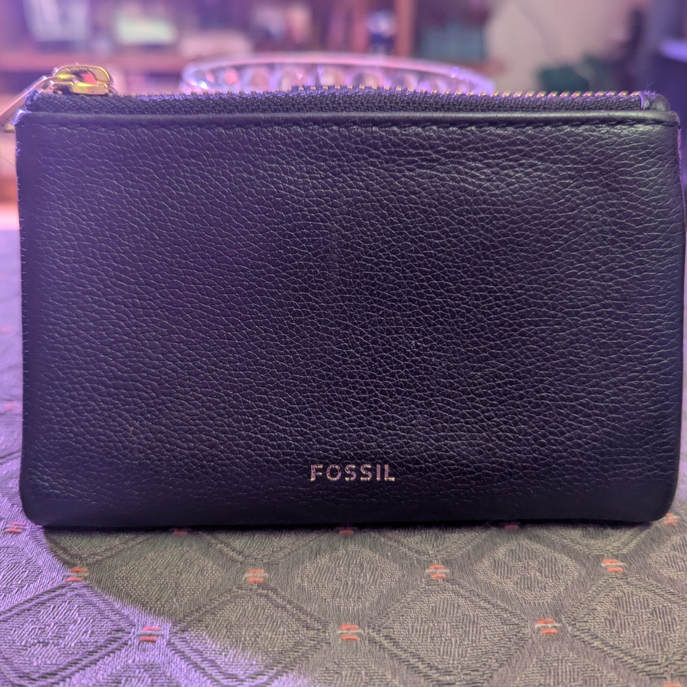 Fossil Black Leather Wallet